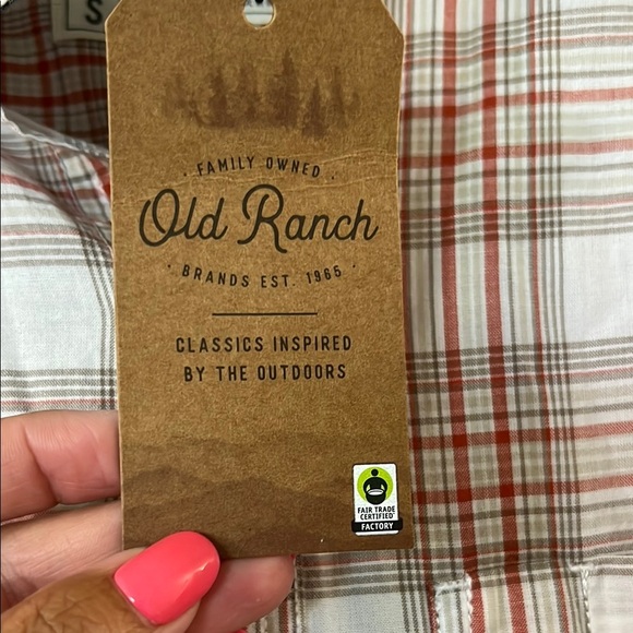 Red and White Plaid Casual Button Down Shirt - Picture 5 of 7